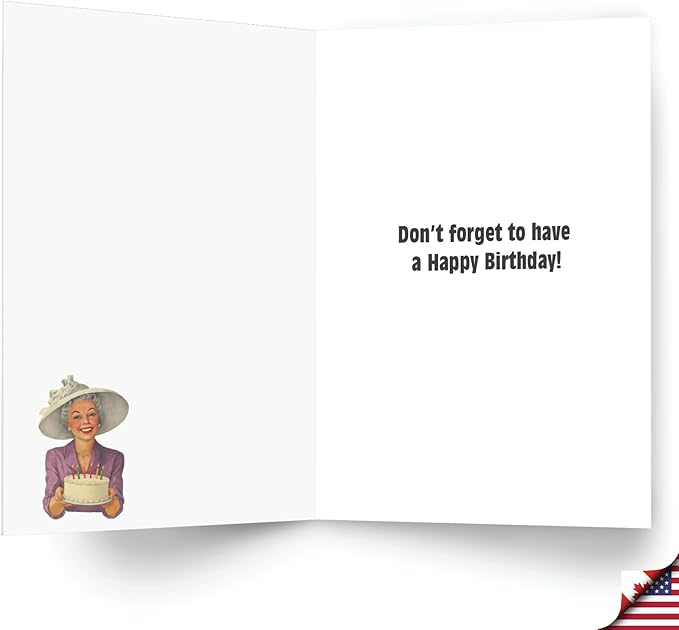 NobleWorks Funny Birthday Paper Card with 5 x 7 Inch Envelope (1 Card) Bday Forgetting Everything C11054BDG