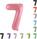 40 Inch Large Foil Helium Number Balloon Birthday Wedding Party 0-9 (Baby Pink, 7)