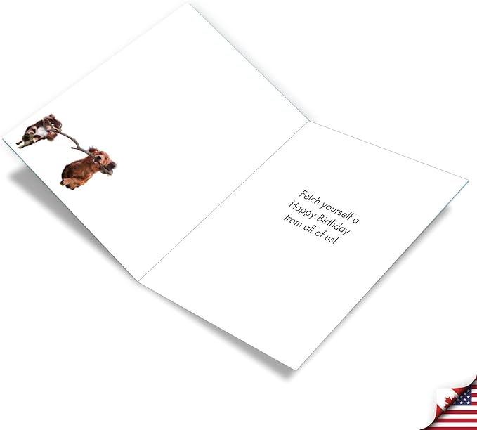 NobleWorks Oversize Humorous Birthday Greeting Card From Us 8.5 x 11 Inch with Envelope (1 Pack) Large Jumbo Bday Branch Managers J4672BDG-US
