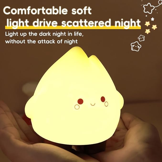 Bonfire Night Light, Flame Night Light, USB Charging Cute Flame Light, The Best Gift for Boys and Girls Bedroom Decoration Camping Trip