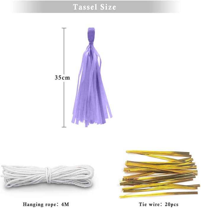 14in 21pcs Rainbow Paper Tassel DIY Hanging paper decorations Party Garland Decor for Party Decorations Wedding,Festival,Baby Shower Decoration 21PCS (Rainbow Tassels 7 Colors 21 PCS)