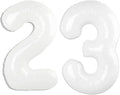 40 Inch White Number 23 Digital Balloon,Jumbo Mylar Foil Helium Balloon for 23 Balloons for Birthday Party,Wedding Anniversary Party Decorations