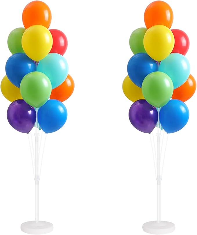 Balloon Column Kit for Floor-Balloon Columns with Stand, Base and Pole,Balloon Tower Backdrop Decoration for Wedding, Baby Shower, Birthday Party, or Bachelorette Parties (MULTICOLOR)