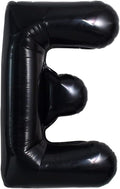 TONIFUL 40 Inch Large Black E Letter Balloon - Jumbo Helium Foil Mylar Big Alphabet for 2026 New Year Eve Graduation Wedding Baby Shower Birthday Party Anniversary Supplies Decorations