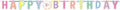 Donut Party Happy Birthday Jumbo Add-An-Age Paper Letter Banner - 10.5' x 10" (Pack Of 1) - Multicolor Customizable Age Decoration For Kids & Adults Celebrations