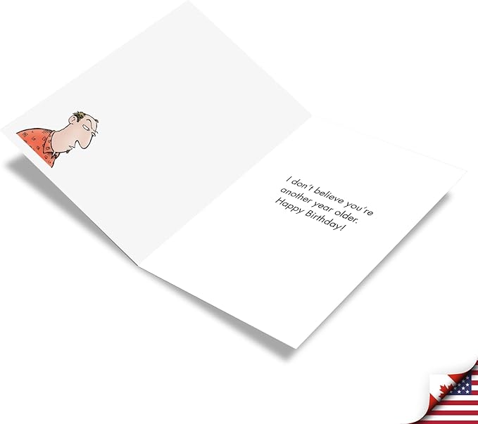 NobleWorks Hysterical Birthday Greeting Card with 5 x 7 Inch Envelope (1 Card) Skeptics Society C7868BDG
