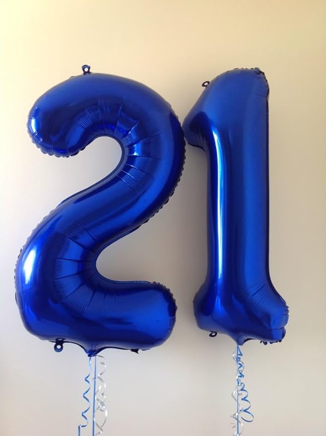 Number One Balloons 40 Inch, Navy Blue Balloon for Birthday Party Decoration, Large Number Ballons for 1, 10, 11, 12, 13, 21, 100 Celebration, Boy and Girl Birthday, Baby Shower, Anniversary Decor