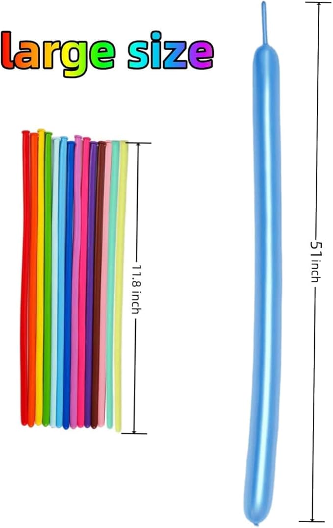 2000 Pcs 260 Balloons Bulk 20 Colors Long Twisting Balloon for Party Decorations, Magic Shows, Clown Supplies