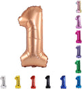 YPSelected 32 Inch Large Foil Helium Number Balloon Birthday Wedding Party 0-9 (Orange, 1)