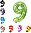 40 Inch Large Foil Helium Number Balloon Birthday Wedding Party 0-9 (Green, 9)