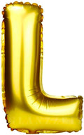 Glanzzeit 16 Inch Gold Balloons Decor Letters A to Z Numbers 0 to 9 for Wedding Prom Birthday Party (Letter L)