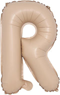 16 inch Caramel Foil Letter Alphabet number Balloon Happy Birthday Party Balloons Wedding Decoration Kids Toys Baby Shower Air Balloon (16 inch Caramel R)