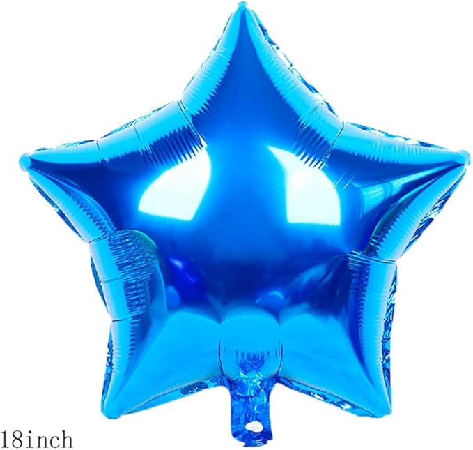 Balloons, 11 pcs Foil Balloons 5 Year Old for 5st Birthday Party Supplies Decoration, Confetti Balloon Kids Years (5th, Blue)