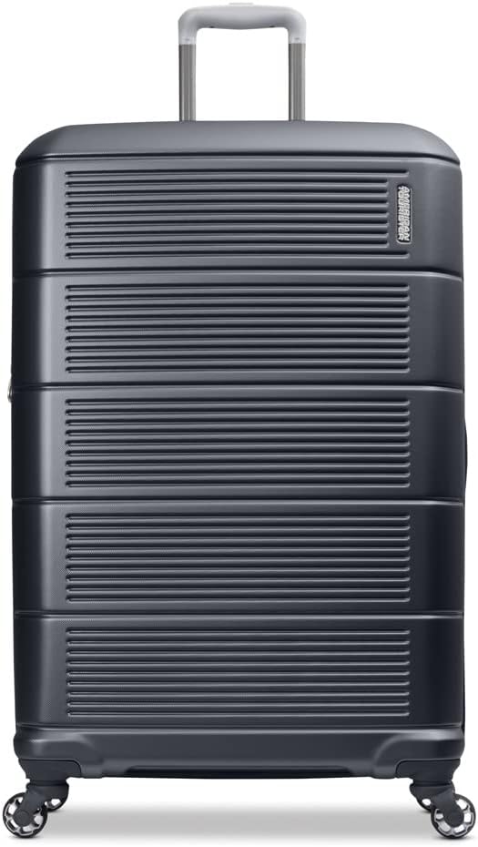American Tourister Stratum 2.0 Expandable Hardside Luggage with Spinner Wheels, 2-Piece Set 20/28, Charcoal