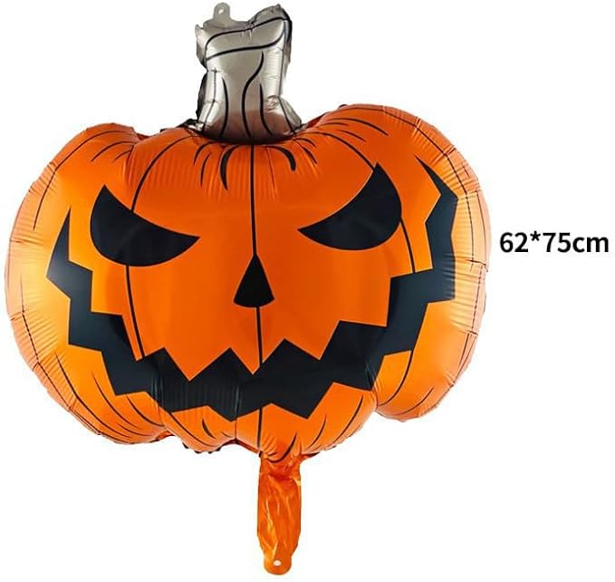 Leesoot Halloween Decorations Set 17pcs Pumpkin Ghost Balloons + Banner + Wall Stickers Bat Spider Witch Werewolf Skull for Halloween Party Home decoration Halloween Backdrop