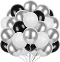 300 Pcs Black White Silver 12 Inch Bulk Latex Balloons for Birthdays Weddings Party Decorations