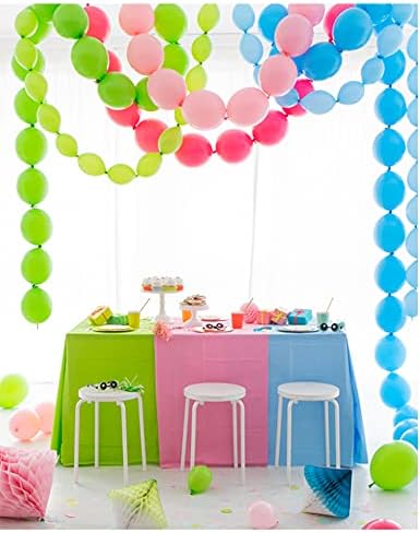 IN-JOOYAA 6 Inch Purple Latex Link Balloon 100 Pcs Quick Link Balloons for Party Decoration