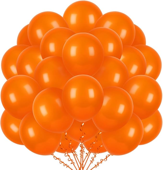400 Pcs Orange Balloons 12 Inch Bulk Latex Balloon for Birthdays Weddings Party Decorations