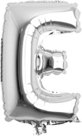 16" inch Single Silver Alphabet Letter number Balloons Aluminum Hanging Foil Film Balloon Wedding Birthday party decoration banner Air Mylar Balloons (16 inch Silver E)