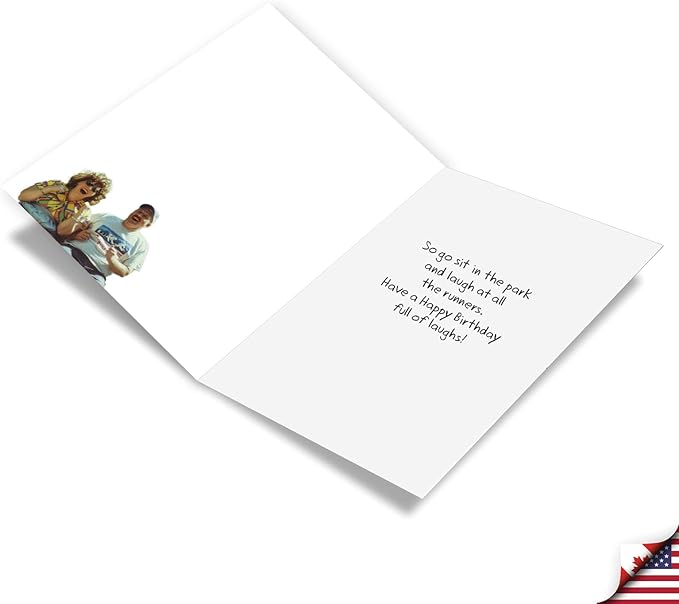 NobleWorks Funny Birthday Greeting Card with 5 x 7 Inch Envelope (1 Card) Bday Healthy Laughing C10659BDG