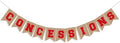Baseball Sports Theme Concession Sign Garland Decor - Stand Supplies for Banner Decorations