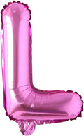 16" inch Single Rose Red Alphabet Letter number Balloons Aluminum Hanging Foil Film Balloon Wedding Birthday party decoration banner Air Mylar Balloons (16 inch Rose Red L)