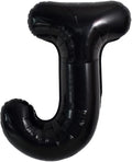 TONIFUL 40 Inch Large Black J Letter Balloons, Jumbo Helium Balloons for 2026 New Year Eve Graduation Wedding Baby Shower Birthday Party Anniversary Supplies Decorations