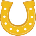 Artisan Owl Golden Yellow Horseshoe Jumbo 25" Foil Party Balloon - 1 Count