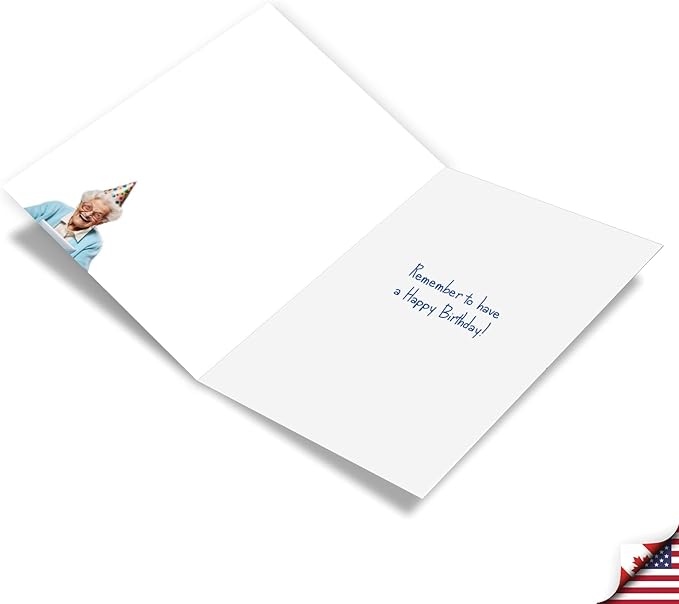 NobleWorks Funny Birthday Paper Card with 5 x 7 Inch Envelope For Women, Her and Mother(1 Card) Bday Hacker C10661BDG