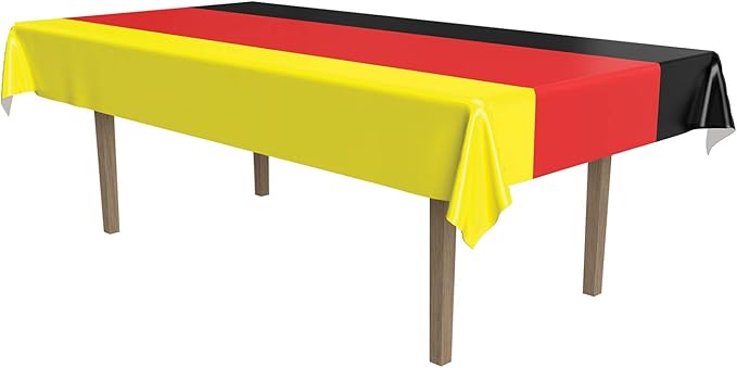 Beistle German Plastic Tablecover 54" x 108"