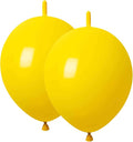 Link Balloons Yellow 6 Inch Latex Quick Linkale Balloon 160 Pcs for Birthday, Halloween, Christmas, Party Festival Decorations