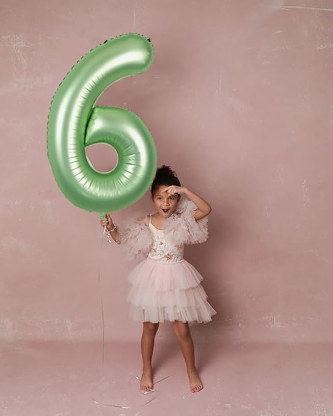 40 Inch Olive Green Numbers 9 Balloon, Balloons Decorations for 9 19 90 Birthday Party, Engagement, Wedding, Graduations, Photo Shoot Supplies