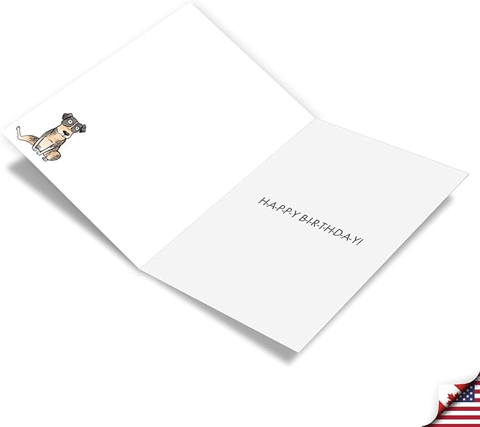 NobleWorks, Funny Birthday Greeting Card with 5 x 7 Inch Envelope (1 Card) Bday Dog Treat C10875BDG