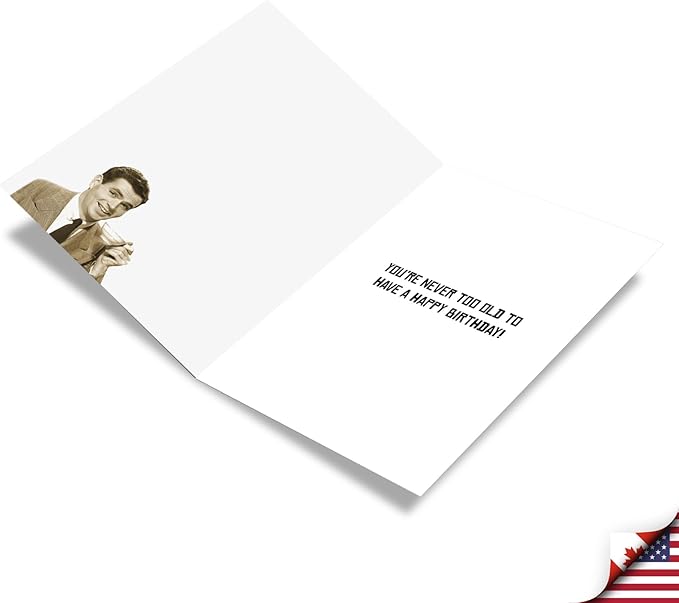 NobleWorks Hysterical Birthday Greeting Card with 5 x 7 Inch Envelope (1 Card) Man Getting Too Old C8140BDG