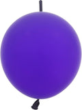 IN-JOOYAA 6 Inch Purple Latex Link Balloon 100 Pcs Quick Link Balloons for Party Decoration