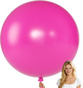 KALOR Hot Pink Giant Balloons 36 Inch Large Latex Balloons, 4 Pack Jumbo Round Helium Balloon for Birthday Bridal Shower Wedding Baby Shower Party Decorations