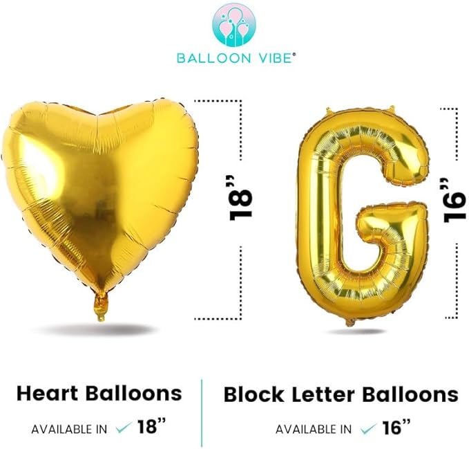 Will You Be My Girlfriend Balloons Banner with Two 18" Heart Balloons - Romantic Proposal Decorations for Prom/Date Night, Valentine’s Day - 16" Foil Letters with Straws, Ribbon, Adhesive Dots