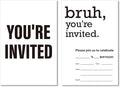 Soiceu Teen Boy Birthday Invitations with Envelopes Set of 20 You're Invited Birthday Party Invites Fill in Blank