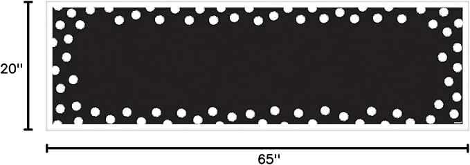 Amscan Customizable Giant Sign Banner Party Supplies (121 Piece), 65" x 20", Black/White