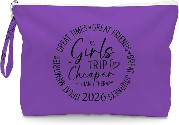 Fokongna Girls Trip Gifts Wet Bag Wet Dry Bag Beach Bag Favors for Swimsuit Toiletry Bag Travel Essentials For Women, Beach Travel Gym Wet Dry Bag for Swimsuit Dirty Diaper Bag. Purple