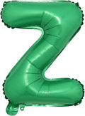 16 inch Green Alphabet Letter and Number Balloons Set Package, Aluminum Hanging Foil Film Banner Mylar Balloon for Birthday Party Decoration Custom Word (A-Z, 0-9) (16 inch Green Z)