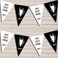 Tuxedo Prom James Bond Personalized Birthday Party Bunting - Hanging Party Decoration - Birthday Party Banner Garland | Decorative Party Supplies