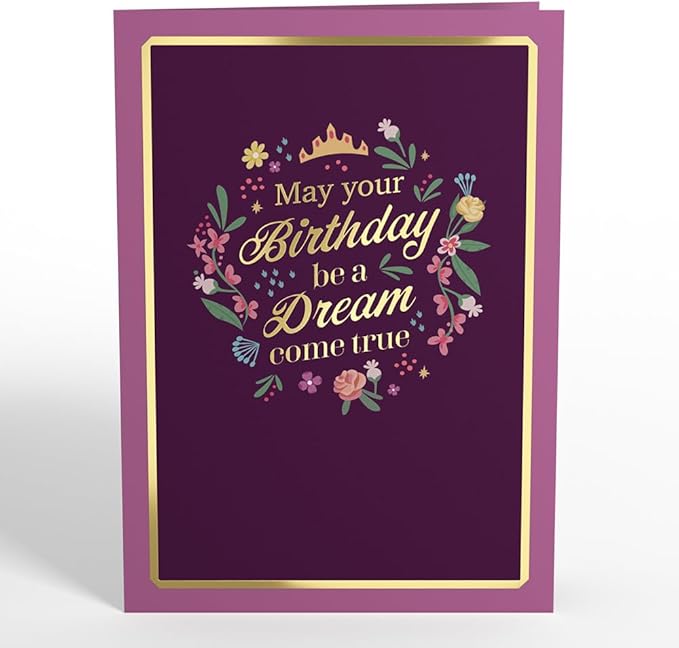 Lovepop Magical Disney Princesses 3D Pop-Up Birthday Card for Girls - for Kids, Her, Daughter - 5" x 7" - Envelope Included