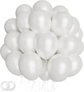 100pcs Pearl White Balloons 12 inch White Latex Party Balloons for Wedding Engagement Bridal Baby Shower Birthday Anniversary Party Decorations