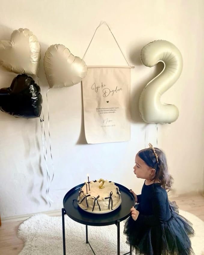 40 Inch Number 8 Balloon, Cream White 8 18 28 80 Birthday Balloons for Men Boys, 8th Birthday Decorations Party Supplies, Wedding, Graduations
