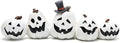 Hodao Halloween Pumpkin Decorations Indoor Halloween Decorations Clearance for Table/Halloween/Window/Present Box/Gift/Courtyard Corridor (White Pumpkin)