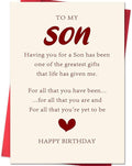Birthday Card for Son, Funny Son Birthday Card, Gifts for Sons Adult Gift Ideas, Birthday Cards from Mom Dad