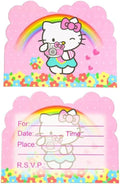 20pcs Hello Cat Kitty Birthday Party Invitations Hello Cat Kitty Birthday Party Supplies Decoration (20pcs)