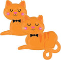 Set of 2 Adorable Orange Tabby Cat Jumbo 31" Foil Party Balloons
