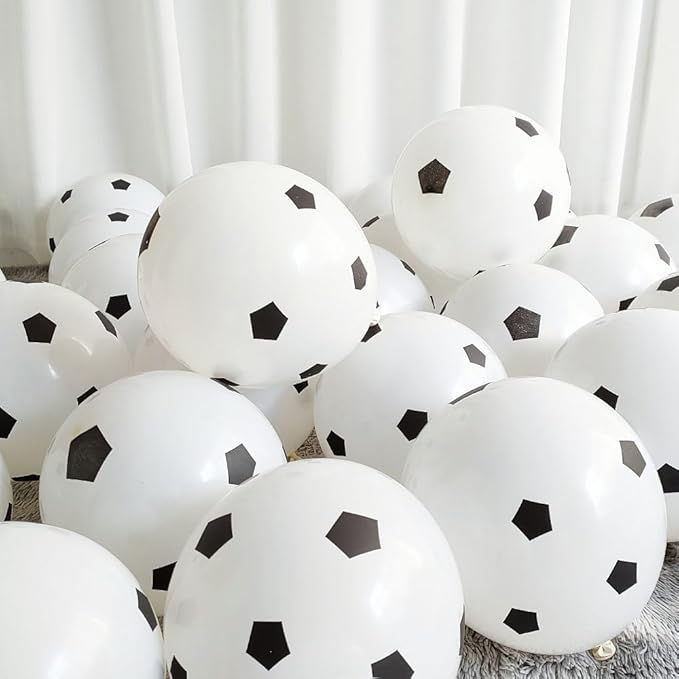 Soccer Party Decorations, 150PCS Soccer Balloons Arch Garland Kit Green White Black Balloons for Boys Soccer Players Sports Theme Birthday Decorations